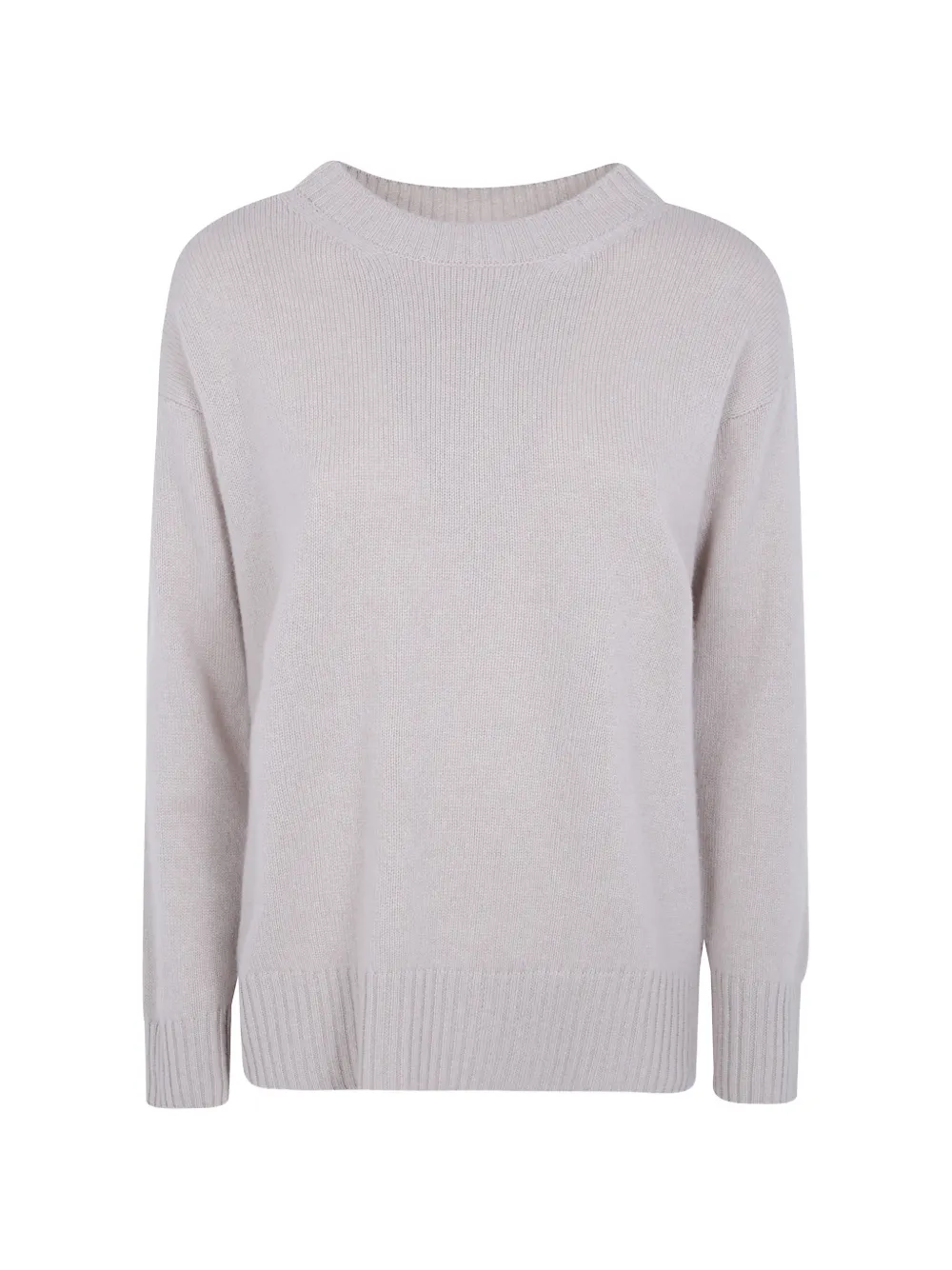 Rossopuro Crew Neck Cashmere Sweater In Neutrals