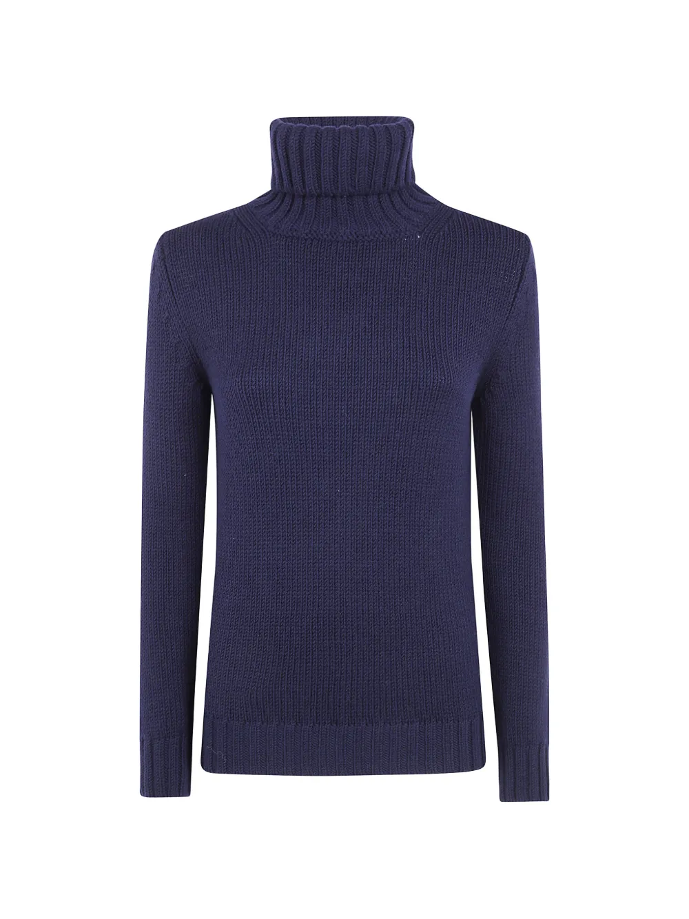 base ribbed-knit roll-neck sweater - Bleu