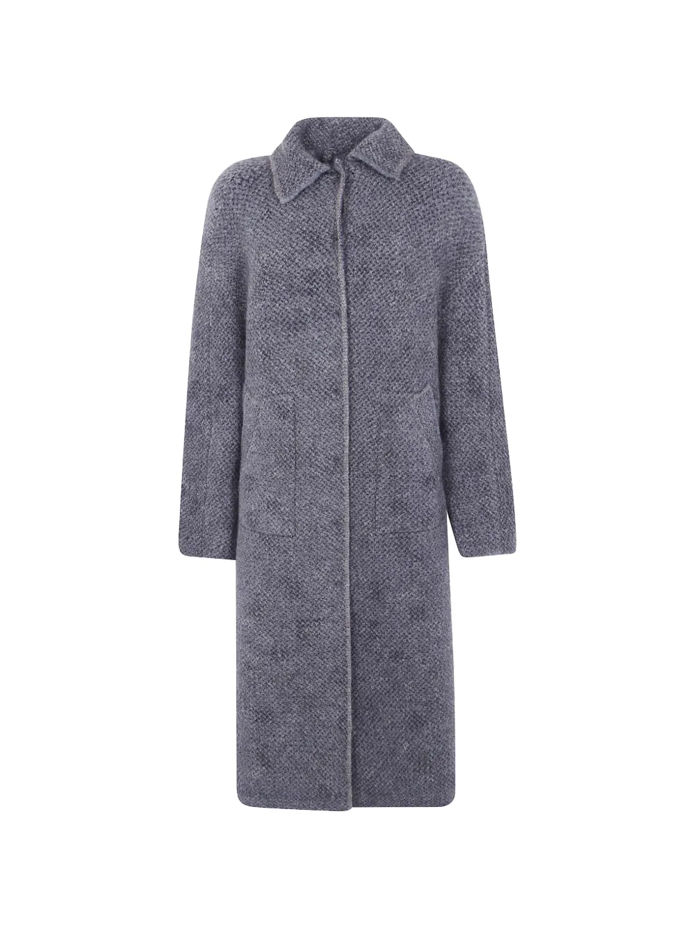 Boboutic single-breasted wool coat - Grigio