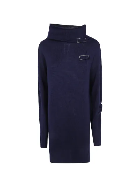 PierAntonioGaspari buckle-detail knitted dress