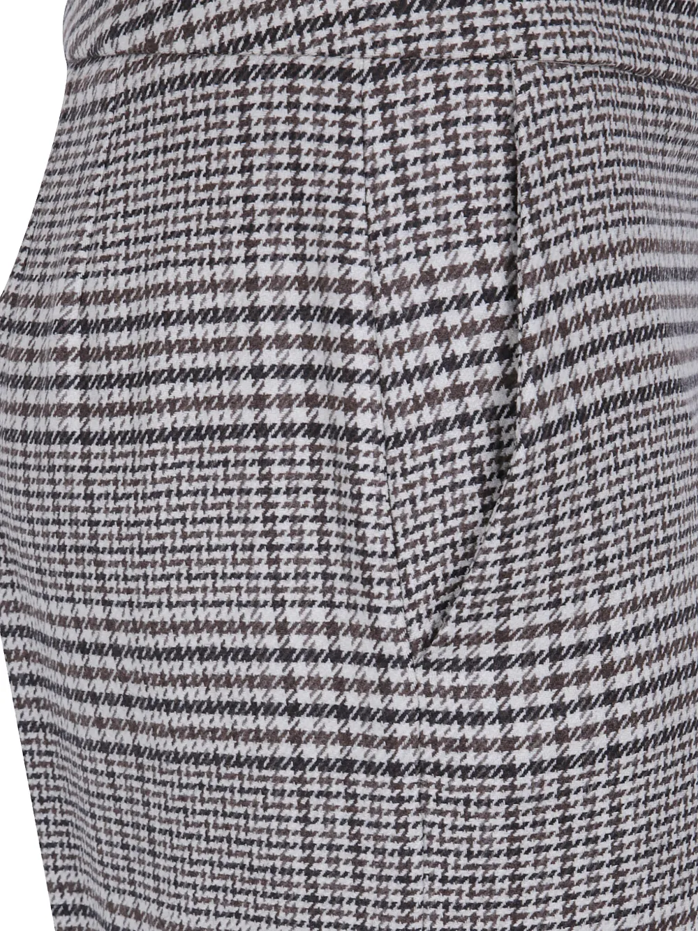 Via Masini 80 Geruite broek Bruin