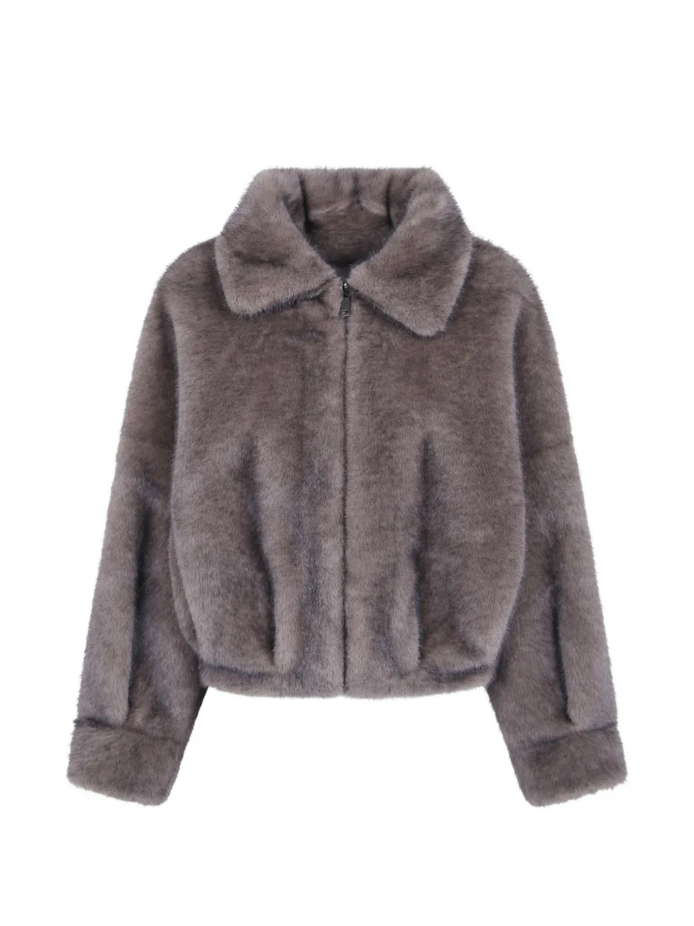 VALENTINI 1972 faux-fur zip-up jacket