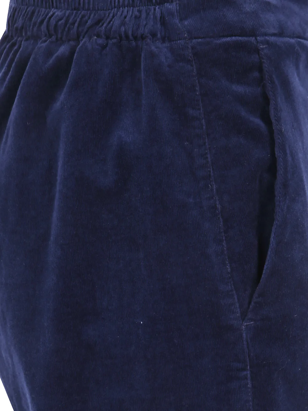 Via Masini 80 Ribfluwelen straight broek Blauw