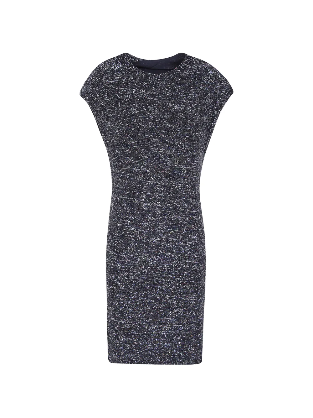 Emporio Armani robe courte à mancherons ornée de sequins - Noir Emporio Armani robe courte à mancherons ornée de sequins - Noir