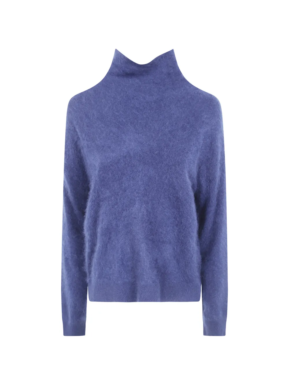 absolut cashmere Solange high-neck brushed-finish sweater - Bleu absolut cashmere Solange high-neck brushed-finish sweater - Bleu