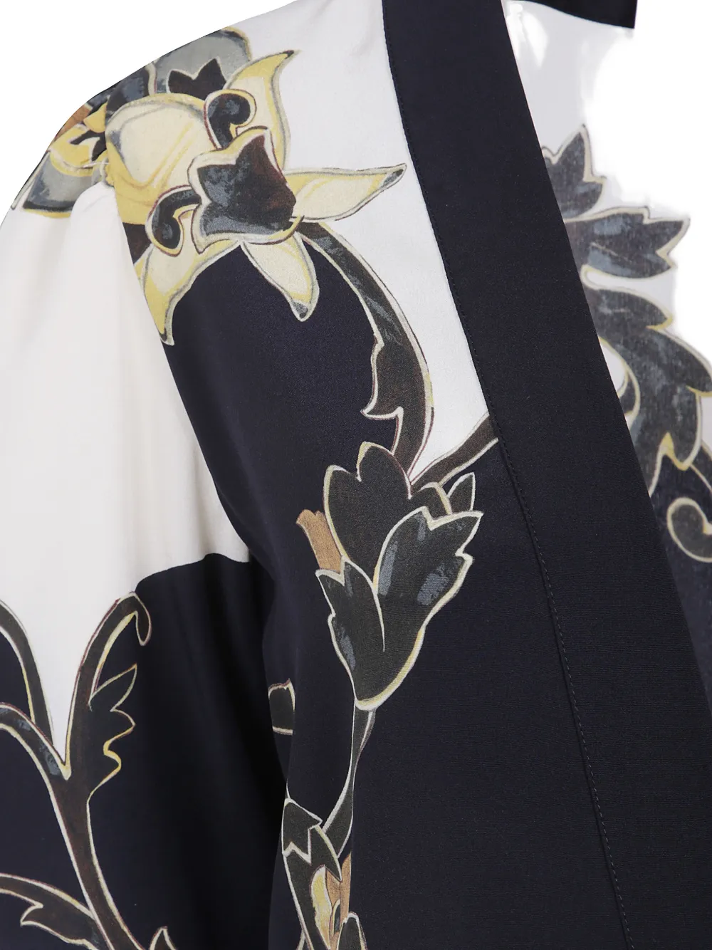 La DoubleJ Buttercup placée crêpe de chine Marlene jurk Zwart