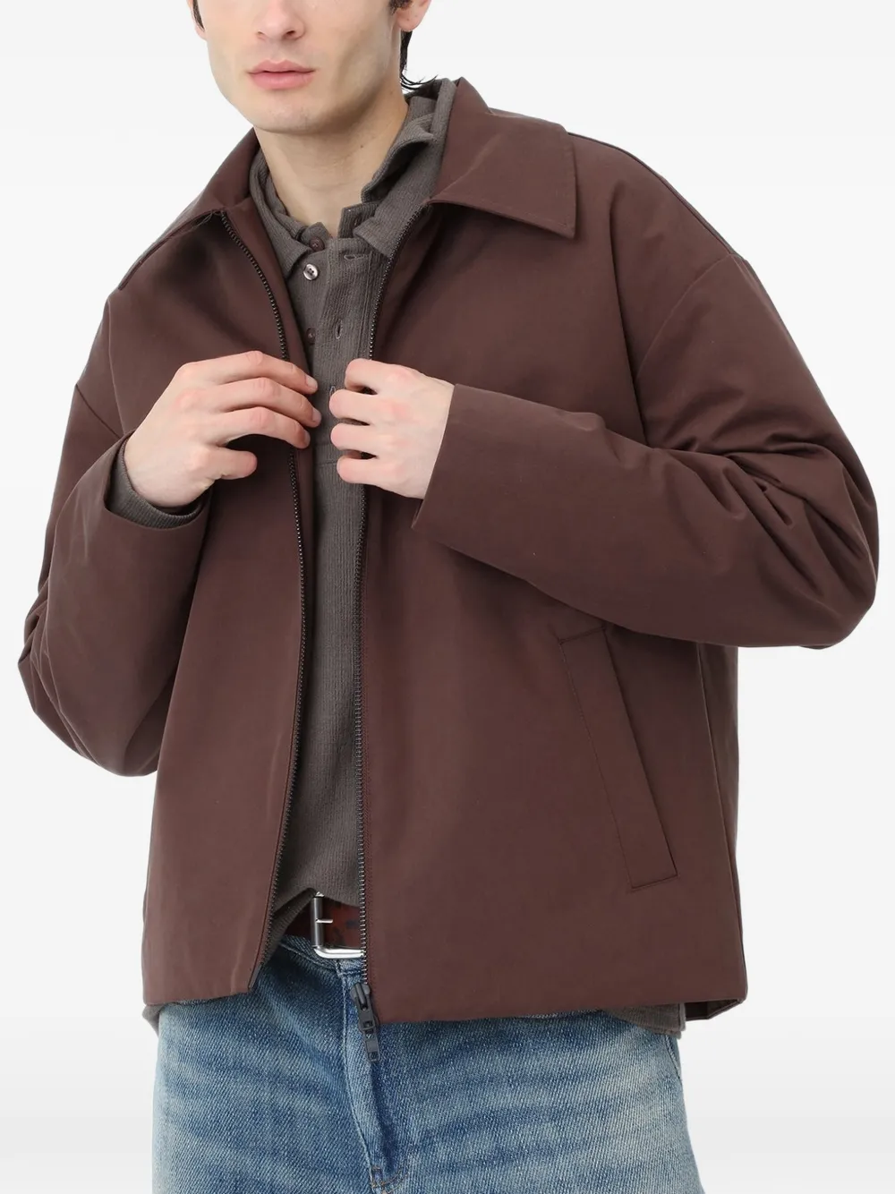 Won Hundred Sebastian zip-up jacket Bruin