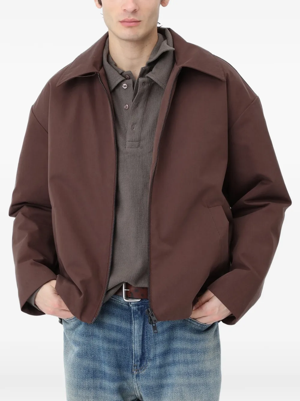 Won Hundred Sebastian zip-up jacket Bruin
