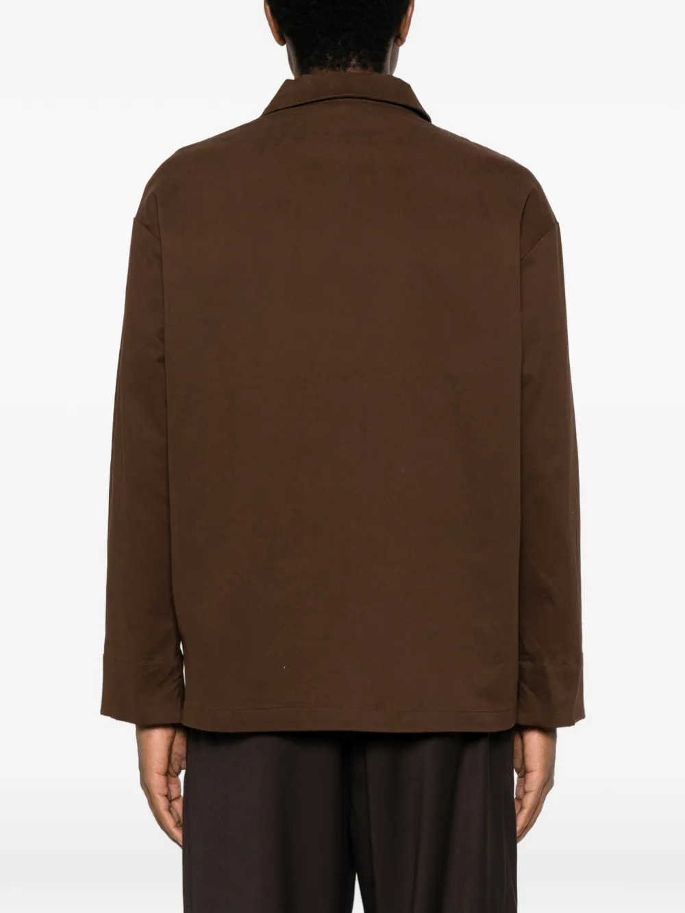 IMPERIAL Button-up shirtjack met opgestikte zak Bruin
