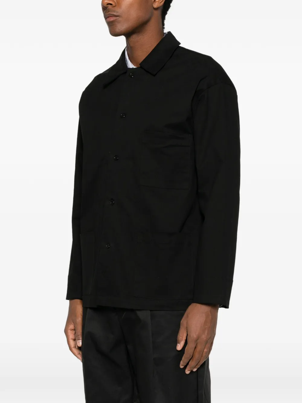 IMPERIAL Shirtjack met opgestikte zak Zwart