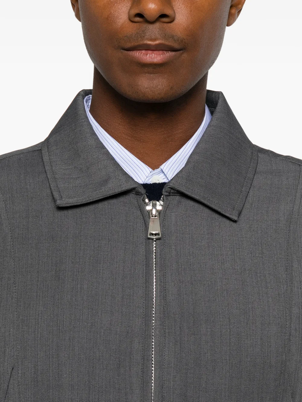 IMPERIAL Shirtjack met elastische zoom en rits Grijs