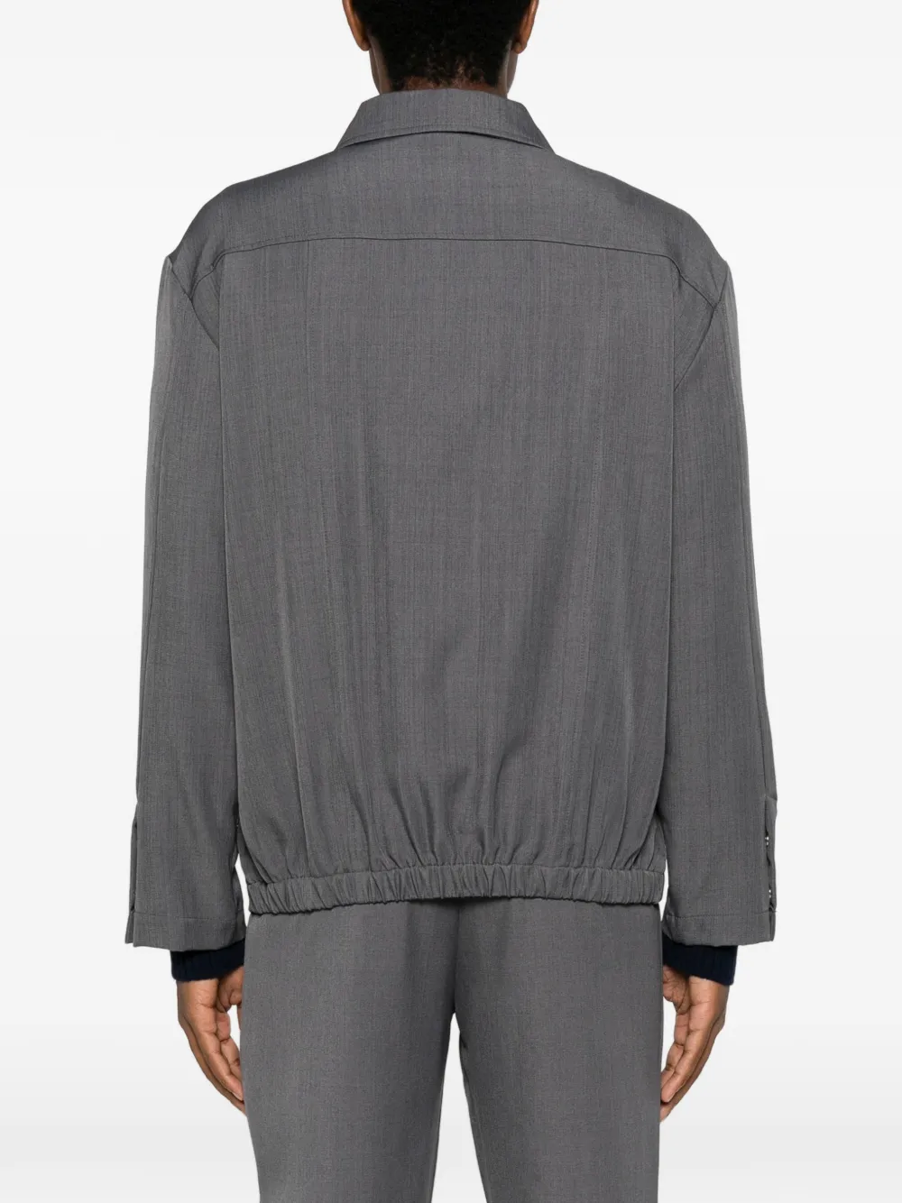 IMPERIAL Shirtjack met elastische zoom en rits Grijs