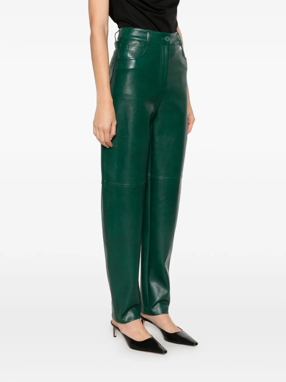 TWINSET Straight broek Groen