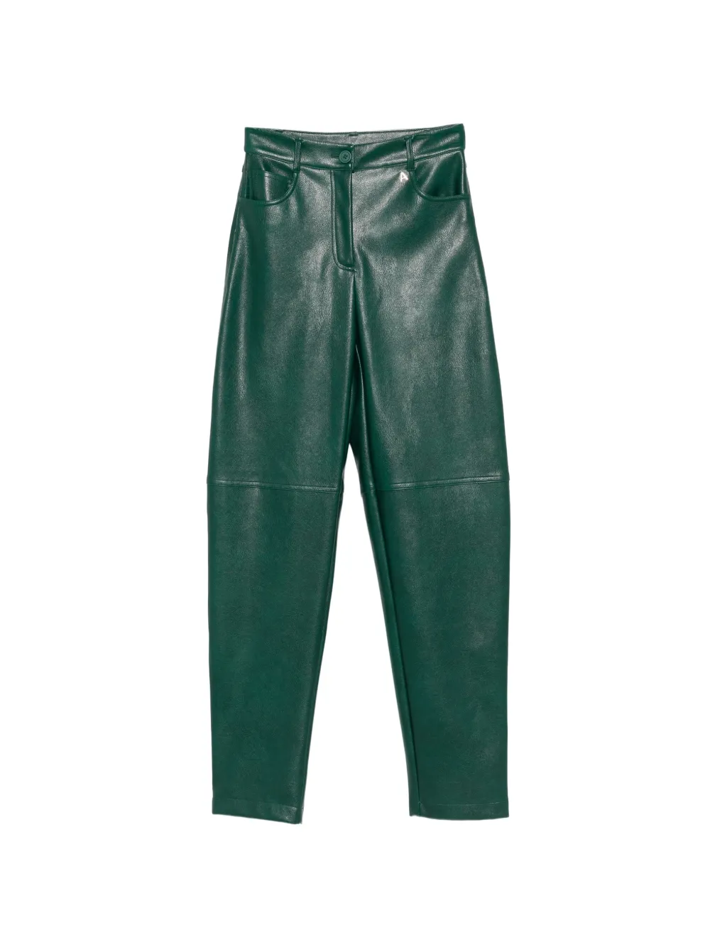TWINSET logo-plaque straight-leg trousers - Grün