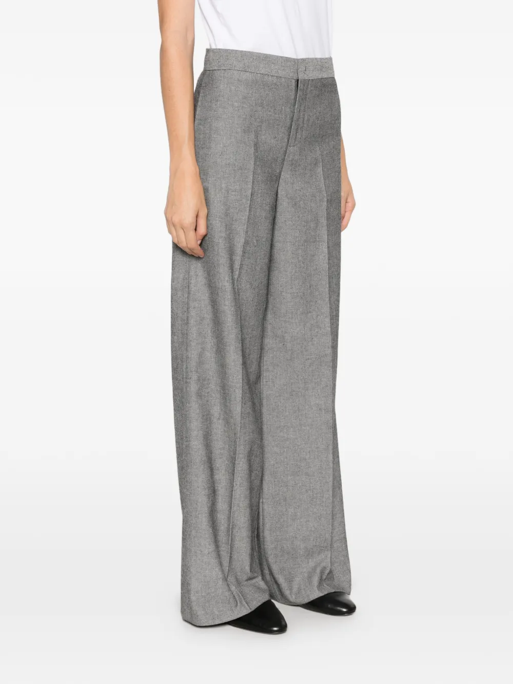 TWINSET Broek met wijde pijpen Grijs