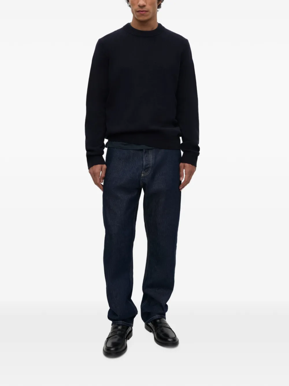 SAMSOE Isak crew-neck sweater Blauw