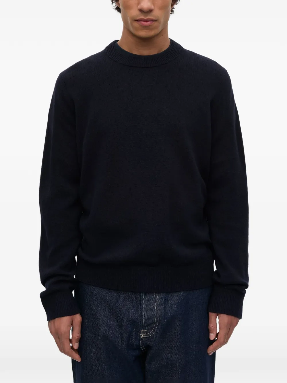 SAMSOE Isak crew-neck sweater Blauw