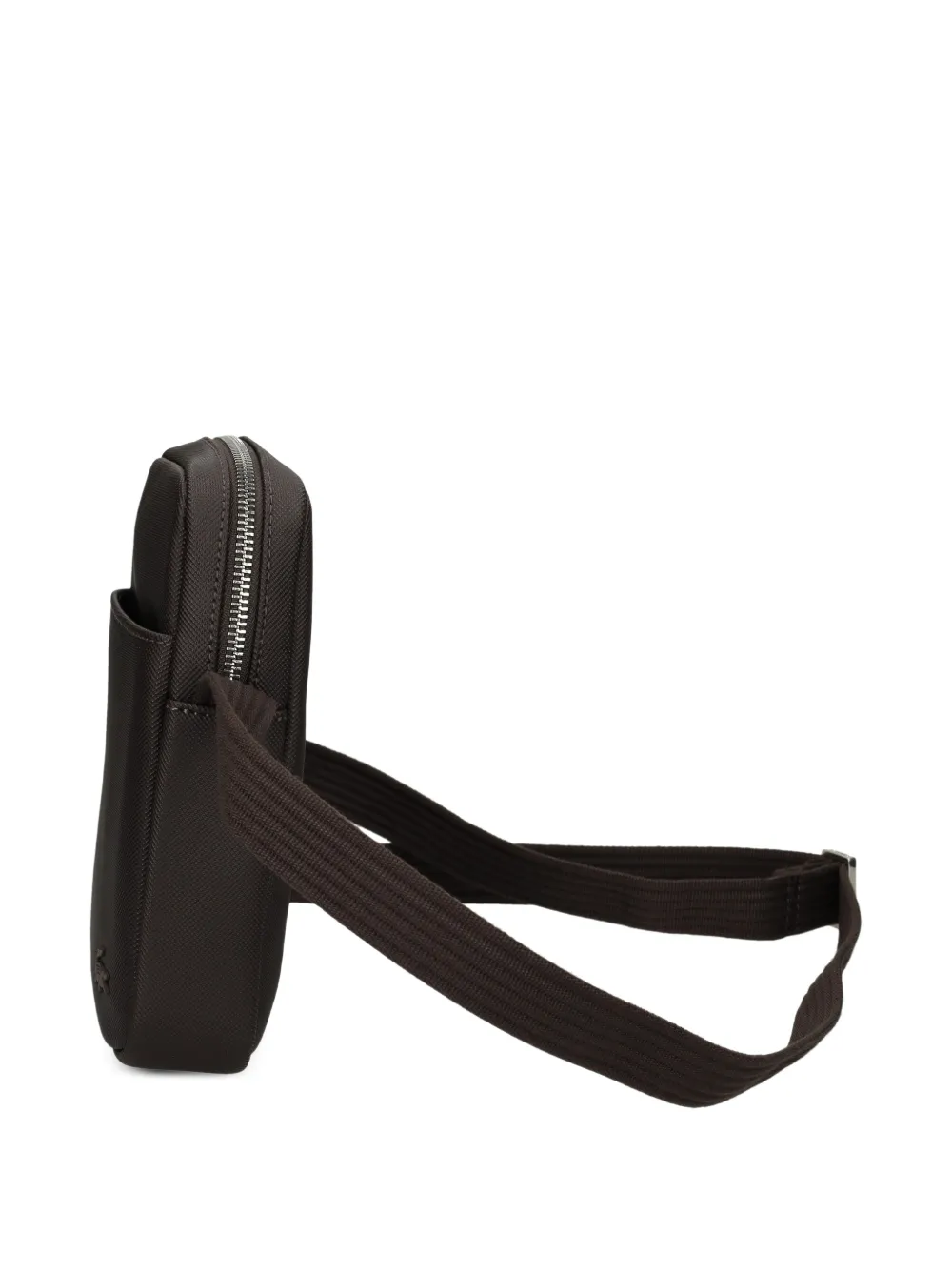 Lacoste logo-plaque shoulder bag Bruin