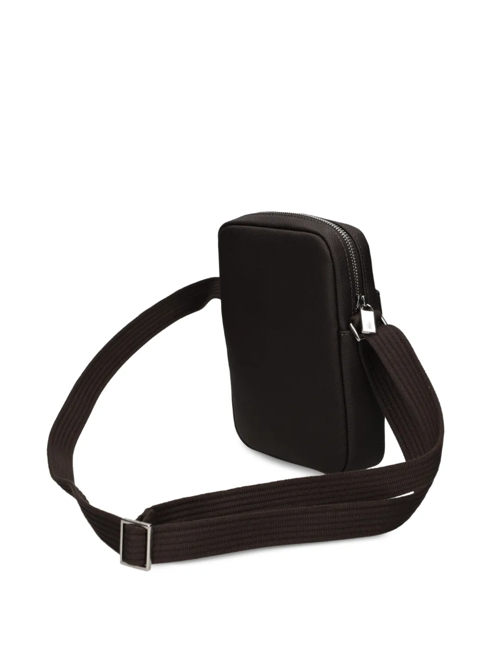Lacoste logo-plaque shoulder bag Bruin