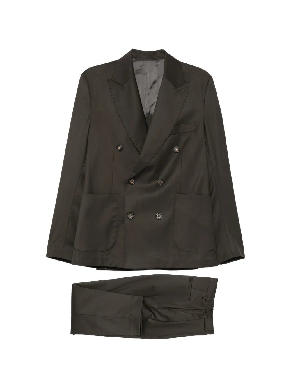 IMPERIAL double-breasted peaked-lapel suit - Grau