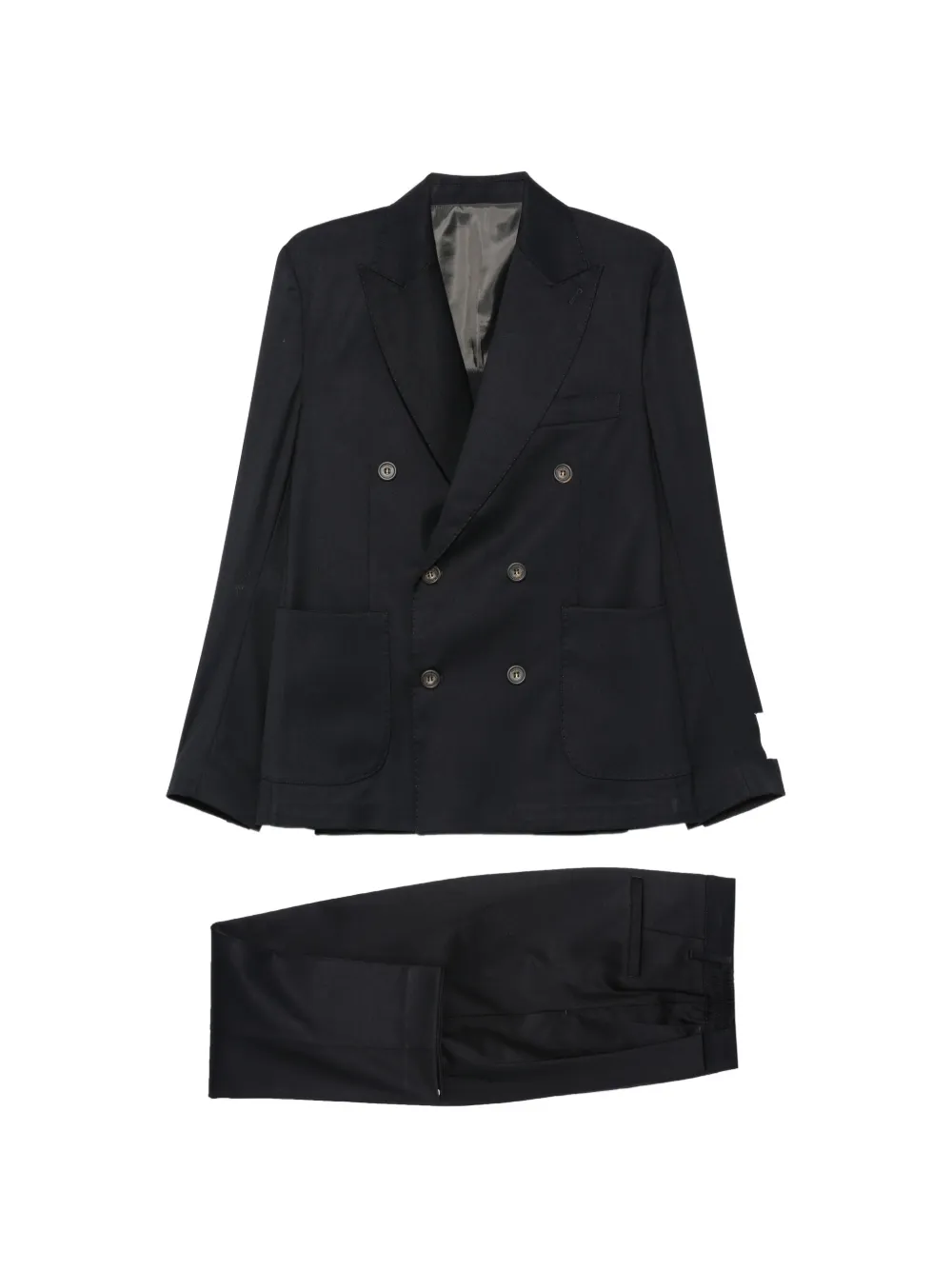 IMPERIAL double-breasted peak-lapel suit - Schwarz