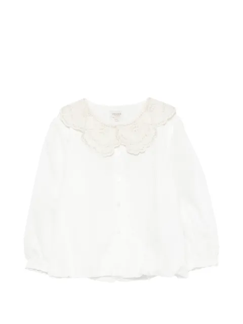 Donsje embroidered-collar blouse