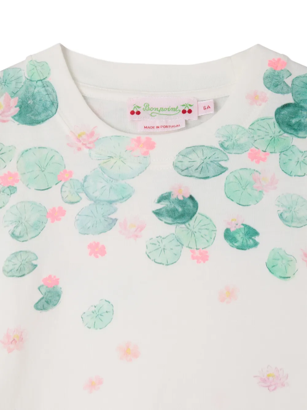 Bonpoint MoMA water-lily print T-shirt Wit