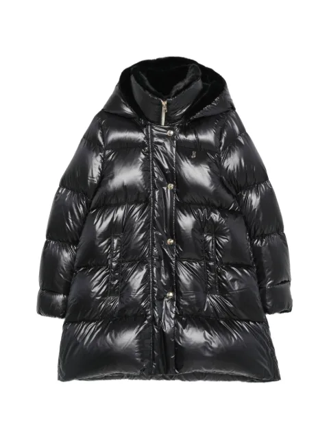 Herno Kids quilted hooded coat