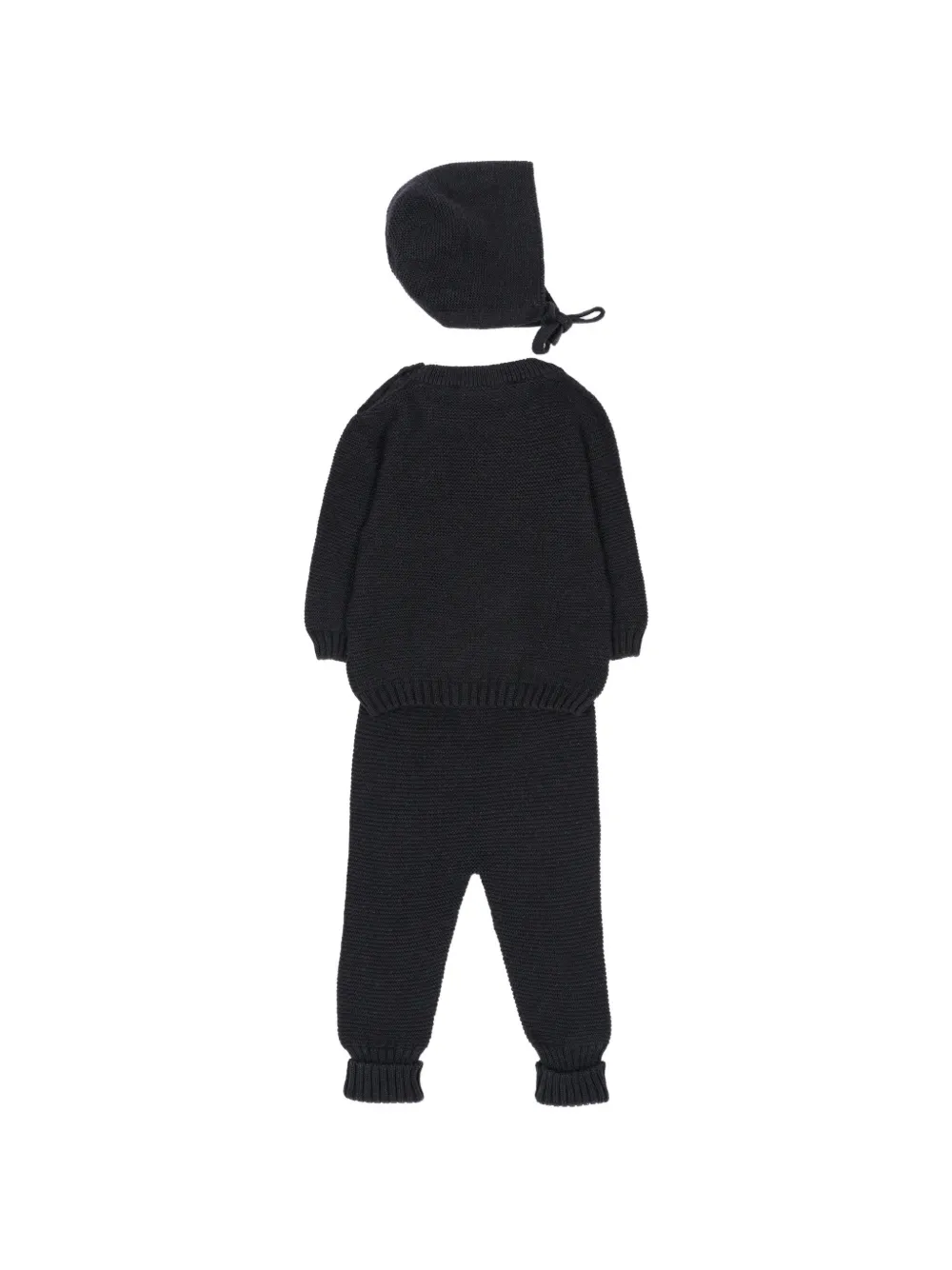 Martin Aranda button-detail knitted set Zwart