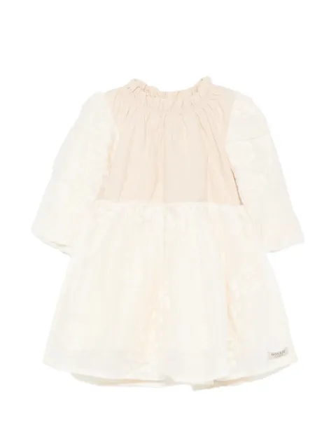Donsje Kylen floral-embroidered ruffled dress