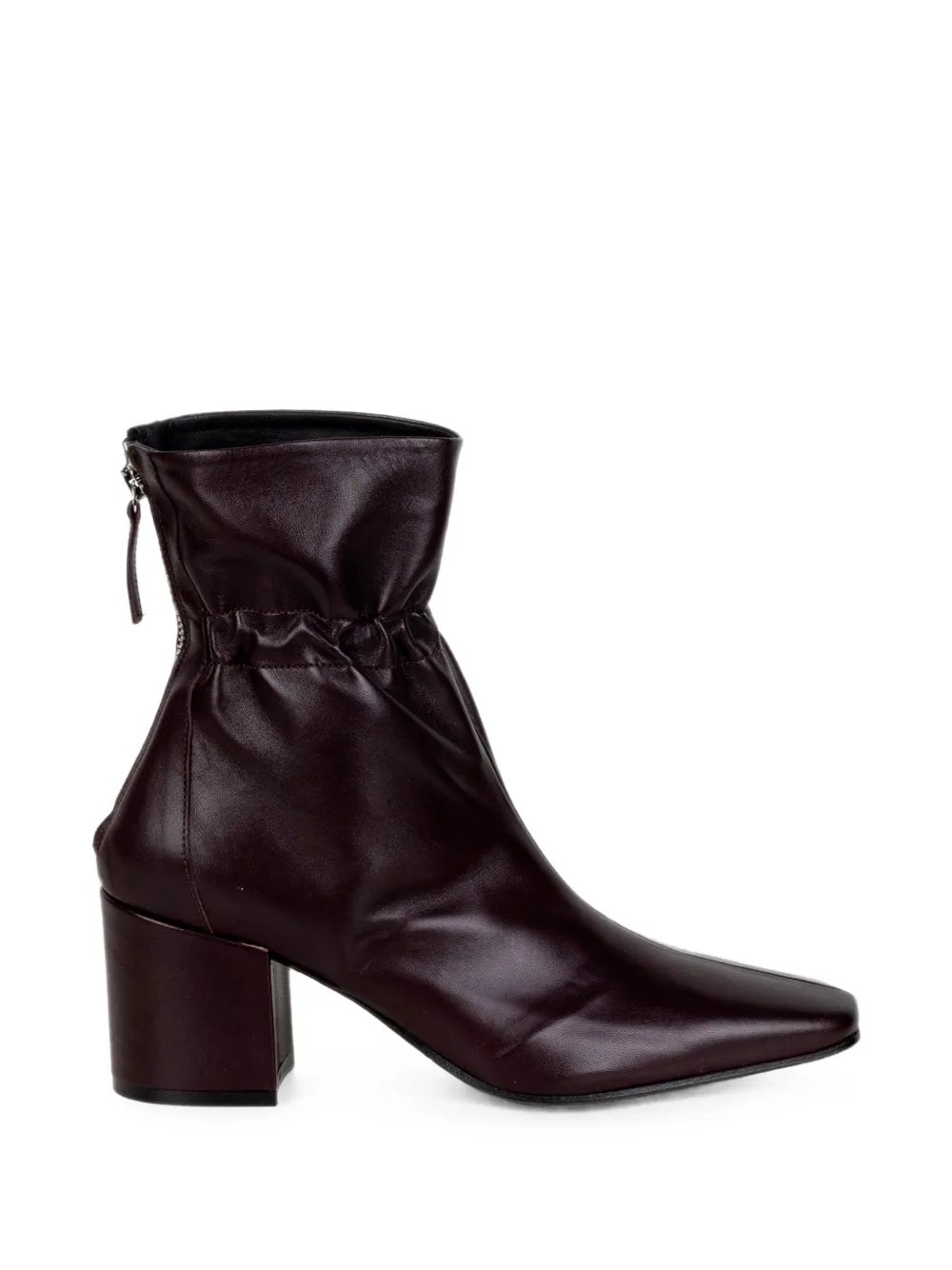 NAPOLEONI Ibis ruched square-toe ankle boots
