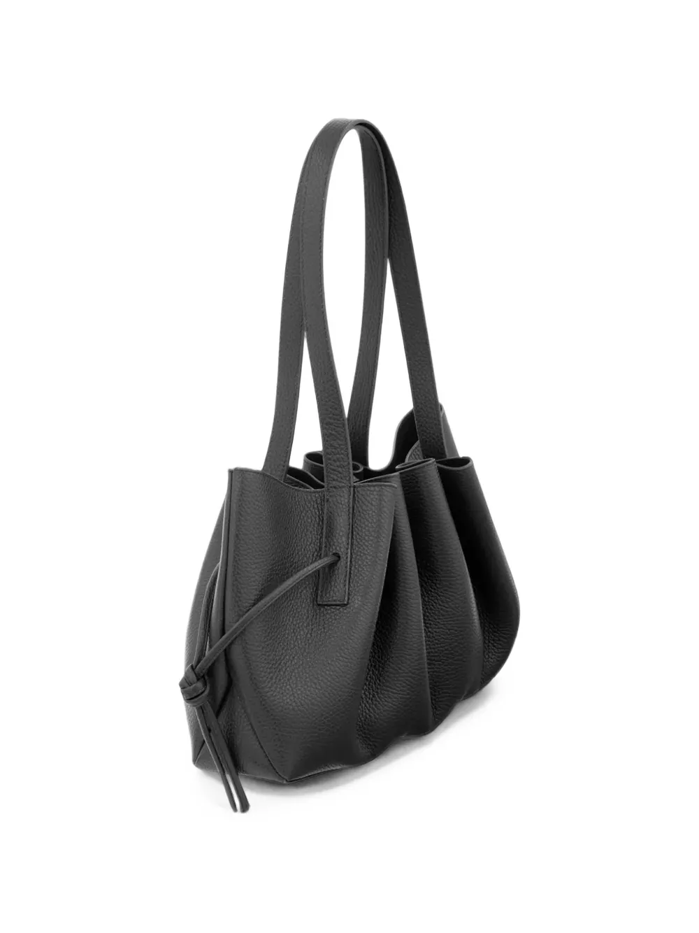 Yuzefi Scallop shopper met textuur Zwart