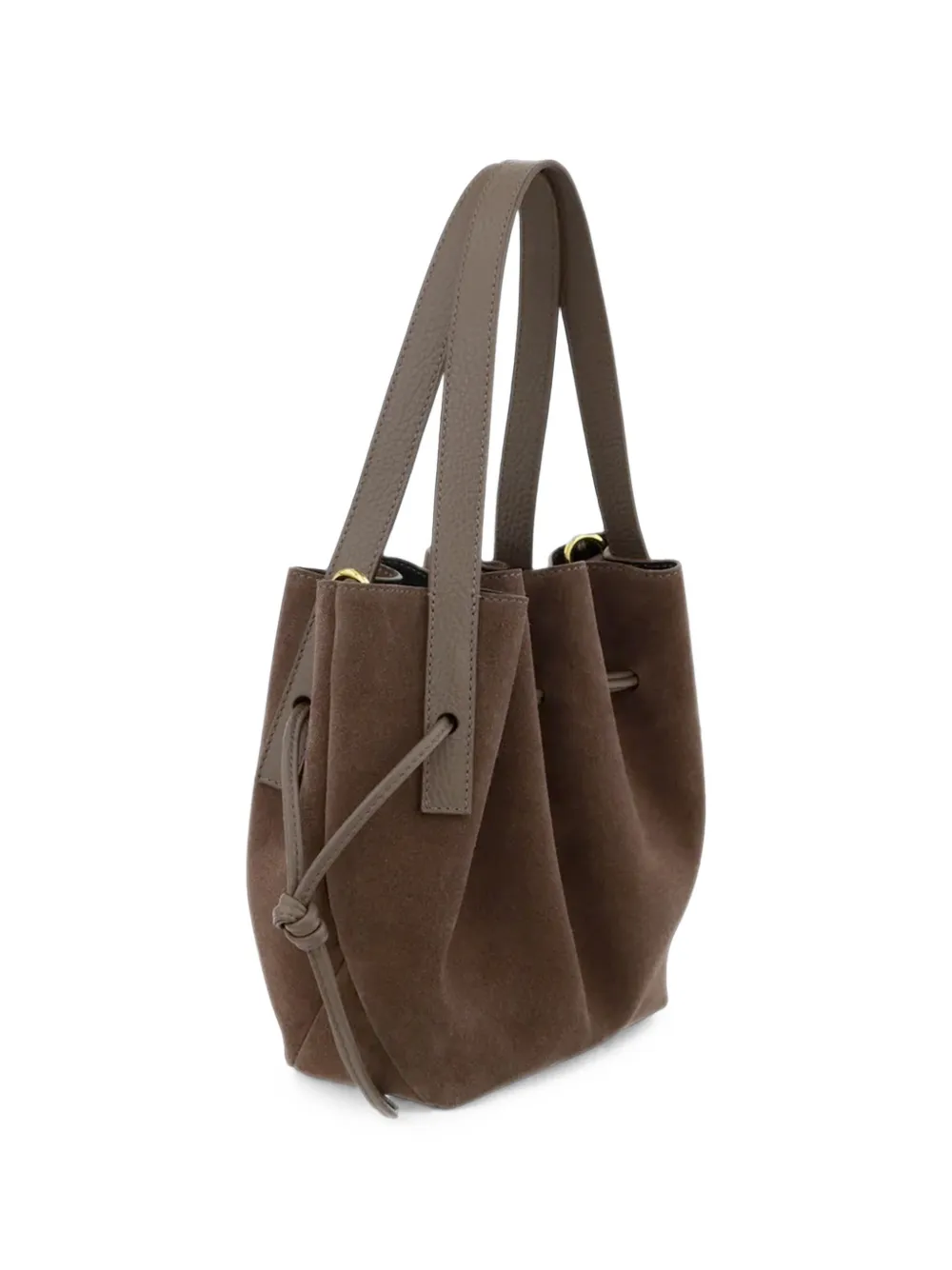 Yuzefi mini Scallop tote bag - Marrone