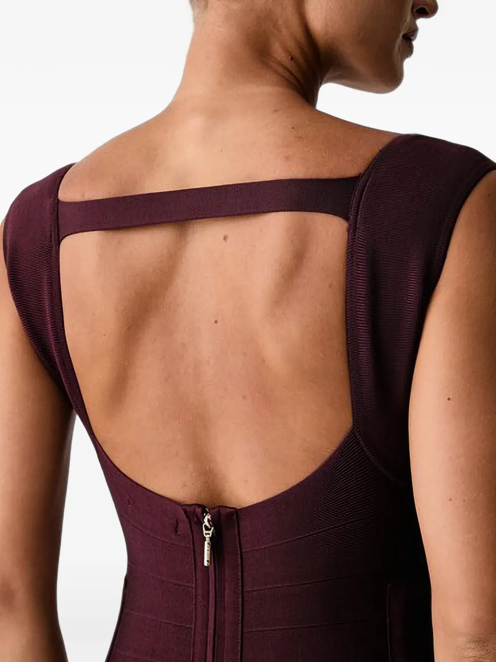 GUESS USA Cara bandage mini-jurk met open achterkant Paars