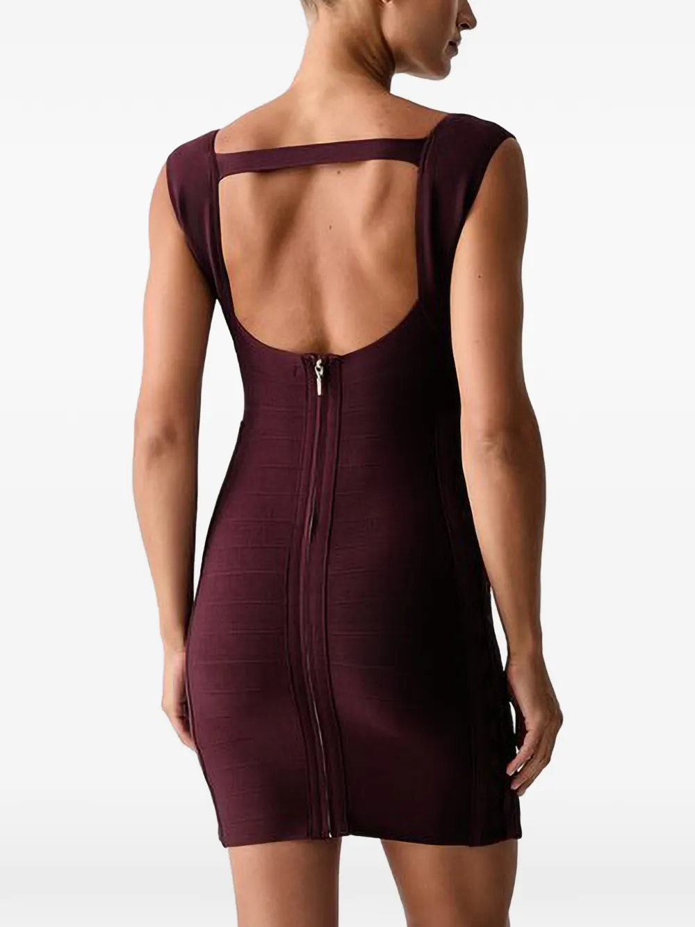 GUESS USA Cara bandage mini-jurk met open achterkant Paars