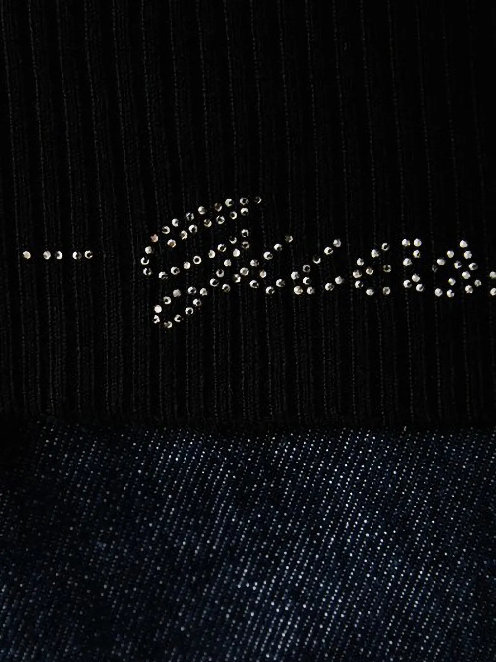 GUESS USA Ribgebreide coltrui Zwart