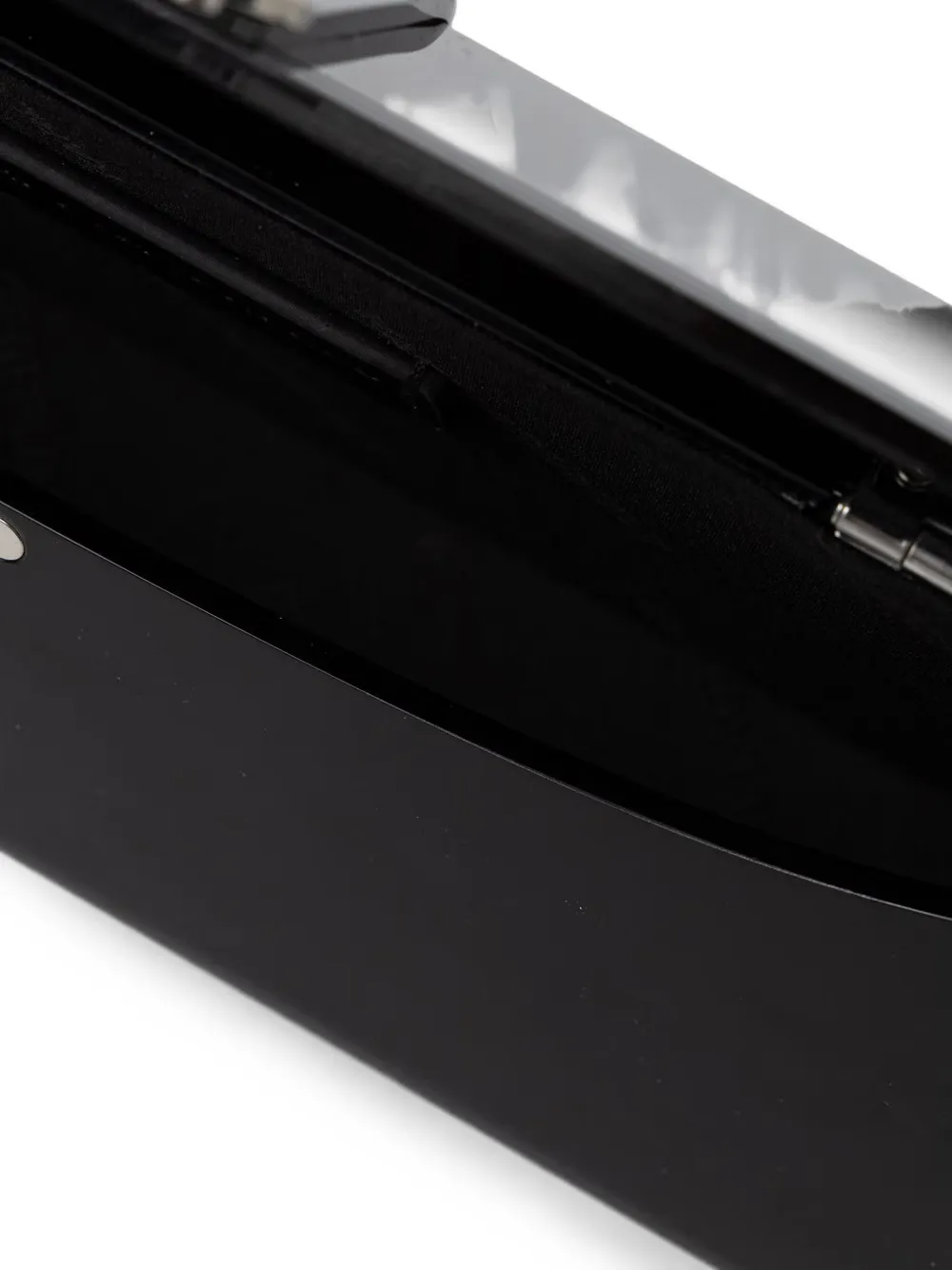 Karl Lagerfeld logo-plaque clutch bag Zwart