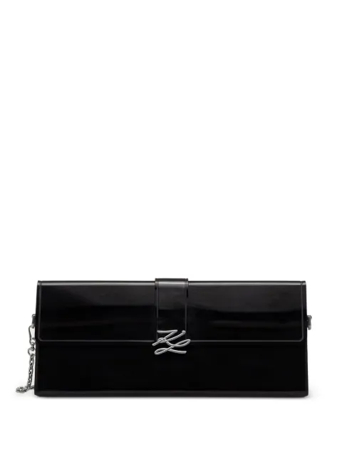 Karl Lagerfeld bolsa de mano con placa del logo