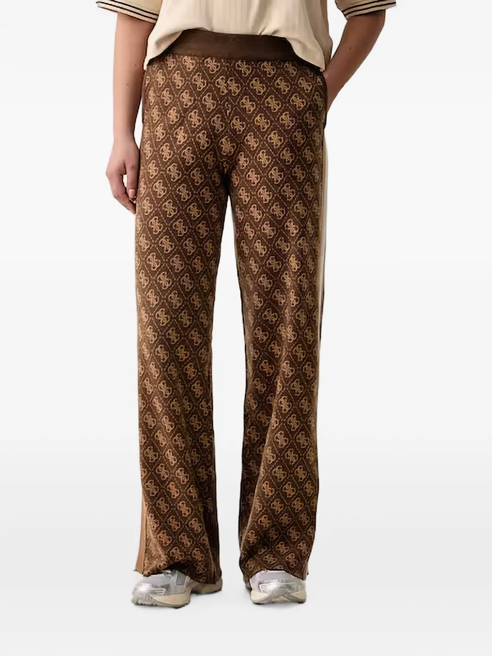 GUESS USA 4G wide-leg track pants