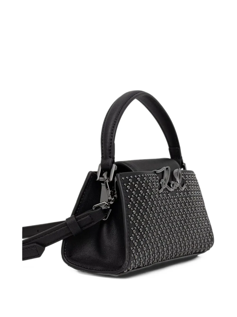 Karl Lagerfeld Karl Signature shopper met studs Zwart