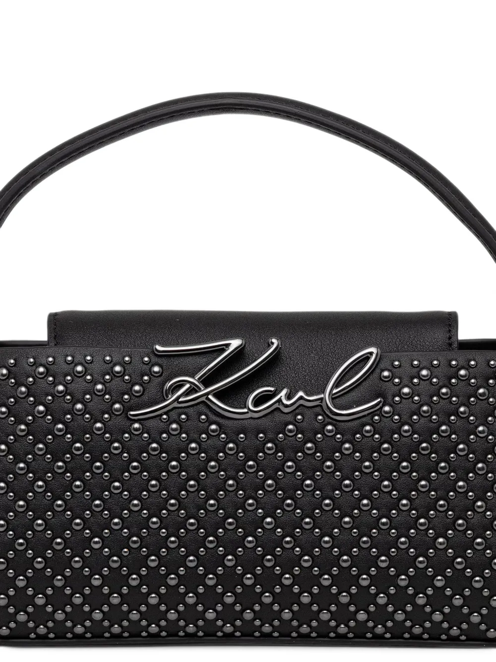 Karl Lagerfeld Karl Signature shopper met studs Zwart