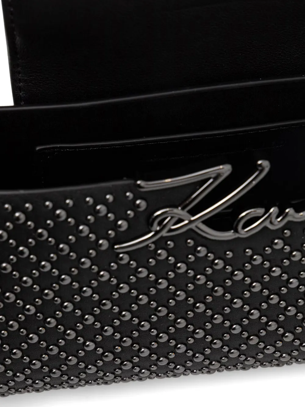 Karl Lagerfeld Karl Signature shopper met studs Zwart