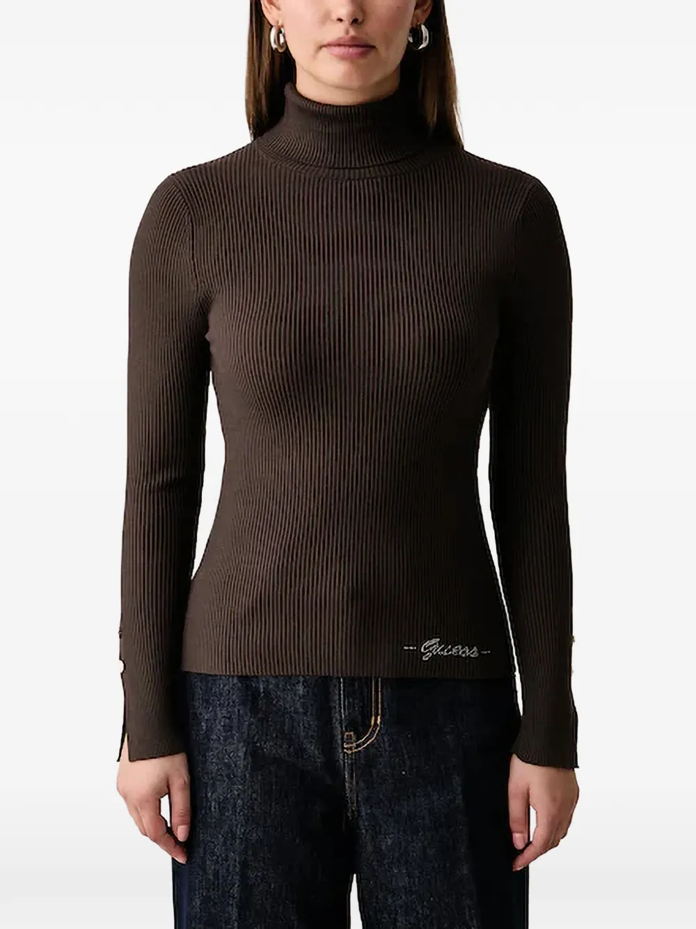 GUESS USA Ribgebreide coltrui Bruin