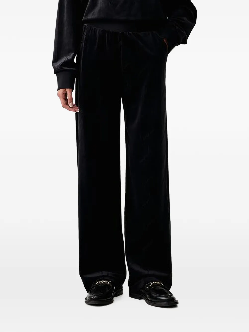 GUESS USA Loren logo-embossed track pants - Nero
