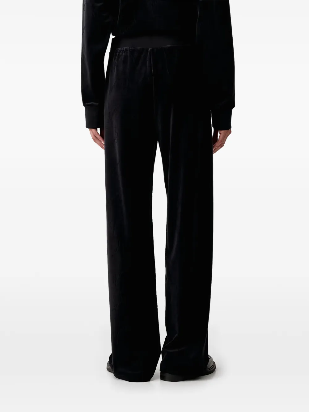 GUESS USA Loren trainingsbroek met logo-reliëf Zwart