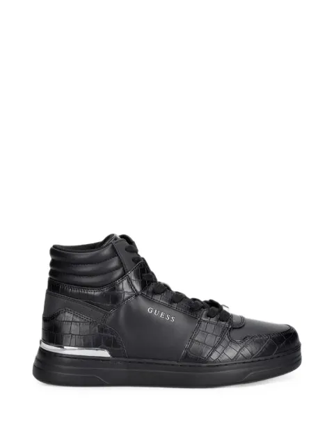 GUESS USA Wystor croc-effect high-top sneakers