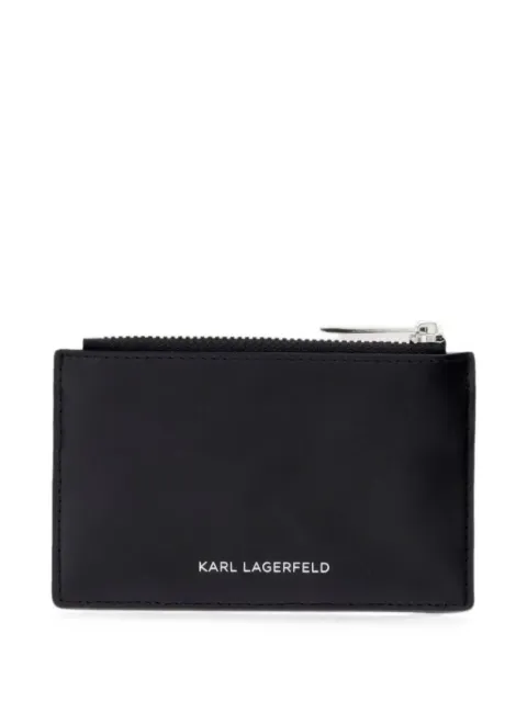 Karl Lagerfeld logo-plaque card holder