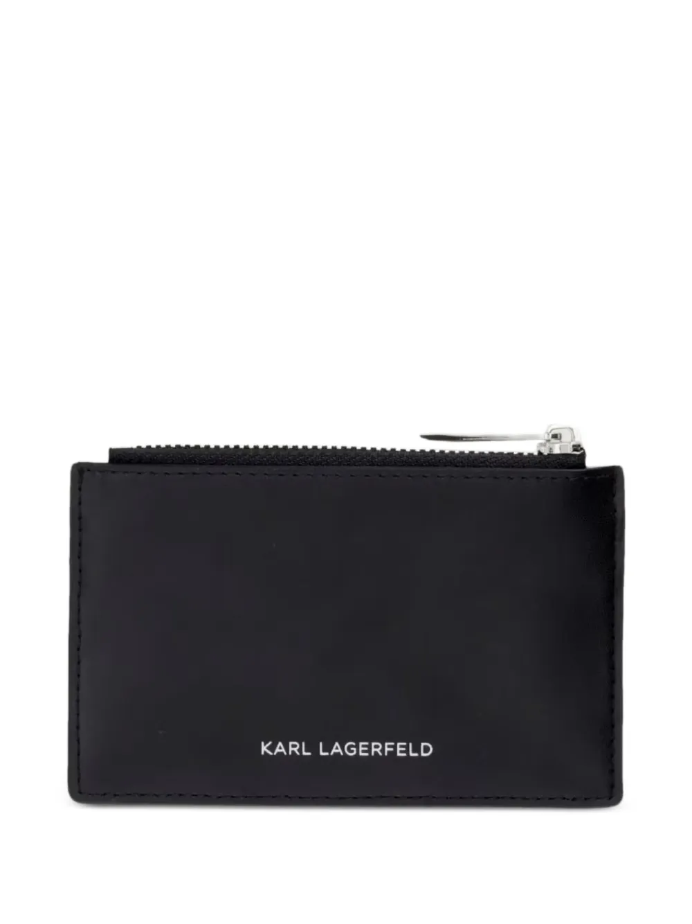 Karl Lagerfeld logo-plaque card holder - Schwarz