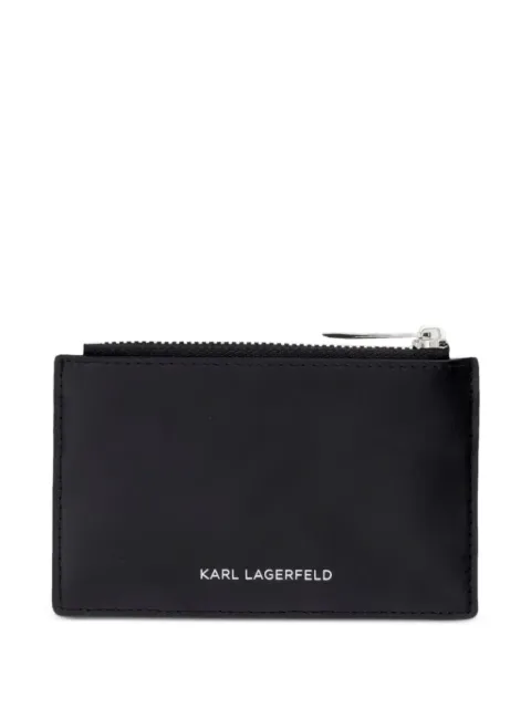 Karl Lagerfeld logo-plaque card holder