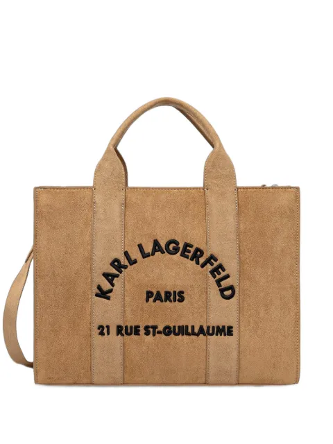 Karl Lagerfeld Bolsa tote Rue St-Guillaume com logo bordado